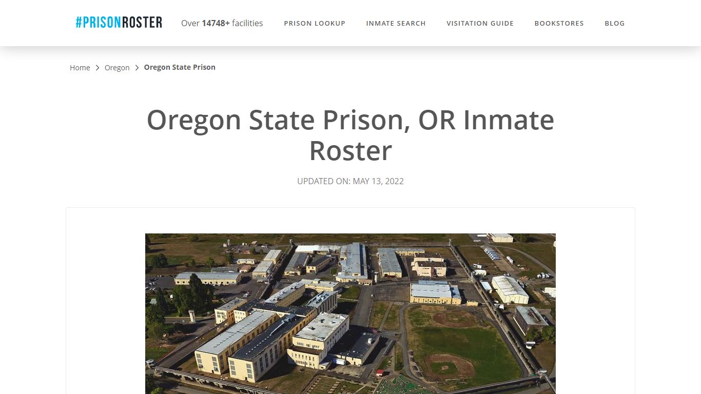 Oregon State Prison, OR Inmate Roster